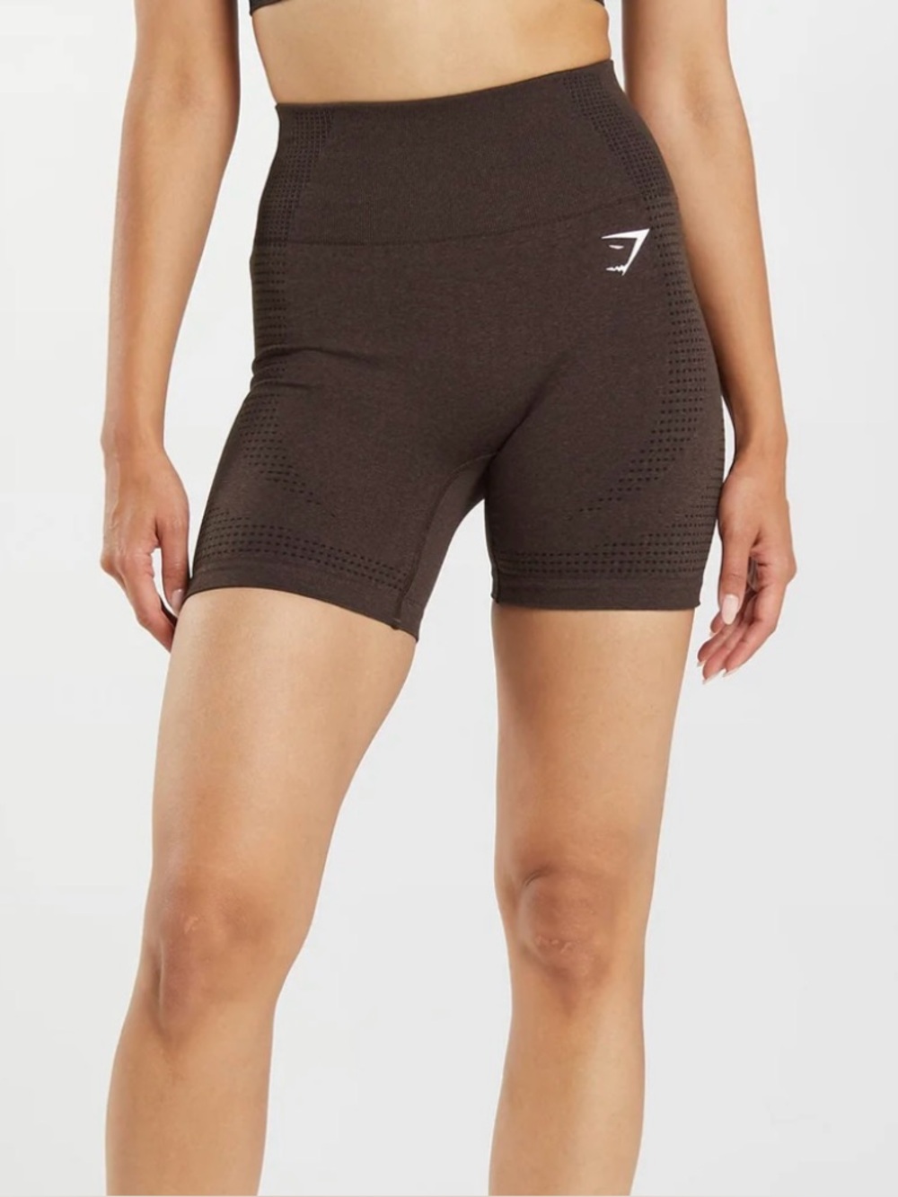 Gymshark Vital Seamless Brown Shorts